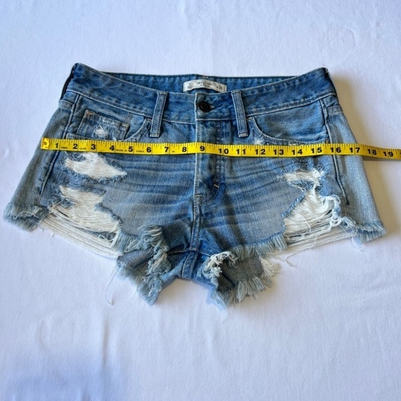 Abercrombie and Fitch Cut-Off Jean  shorts sz 25 - Picture 5 of 7
